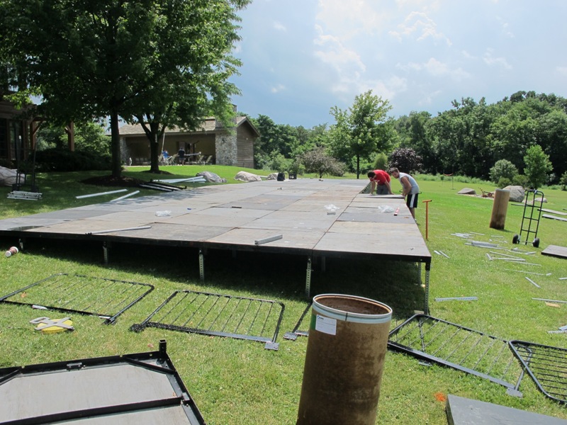 Leveled Tent Flooring Blue Peak Tents, Inc.